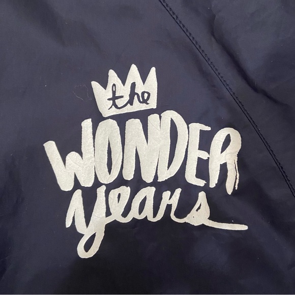 Vintage The Wonder Years Men’s Multi Logo Nylon Band Jacket Size Small - Picture 4 of 9